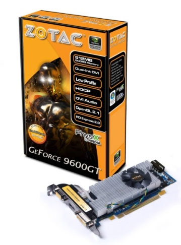 видеокарта ZOTAC GeForce 9600GT LP
