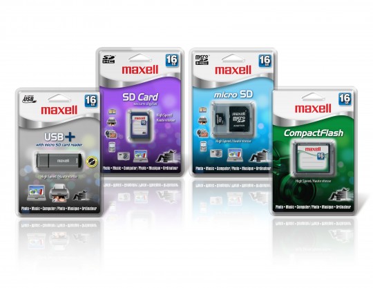 Maxell flash memory fleshki microSDHC SDHC CompactFlash
