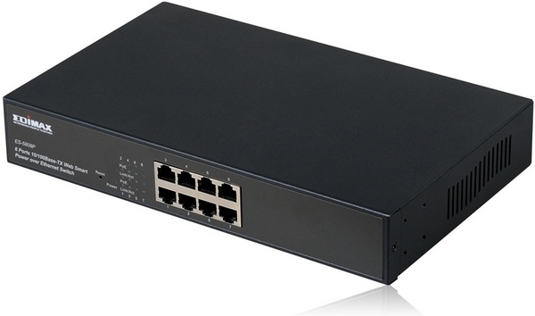 Edimax ���������� Web Smart Fast Ethernet ES-5808P PoE 802.3af