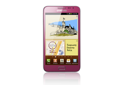 Стартовали продажи  Samsung GALAXY Note в розовом корпусе
