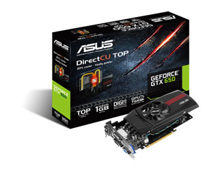 Видеокарты ASUS GeForce GTX 660 DirectCU II TOP и GTX 650 DirectCU TOP