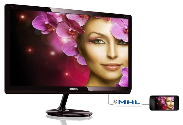 Philips 237E4QHAD: Philips представляет LCD-дисплей с поддержкой технологии MHL