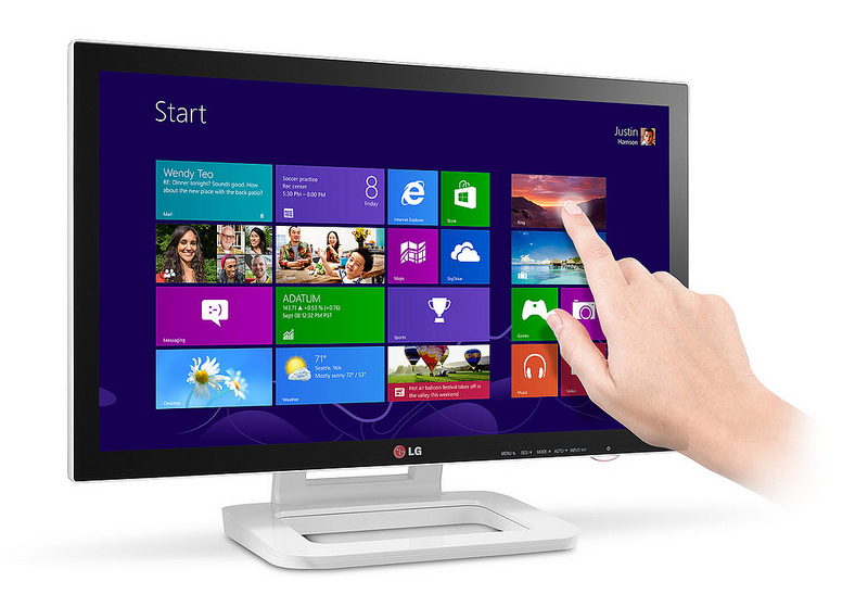 LG Electronics анонсировала монитор LG TOUCH 10 с оптимизацией под Windows 8