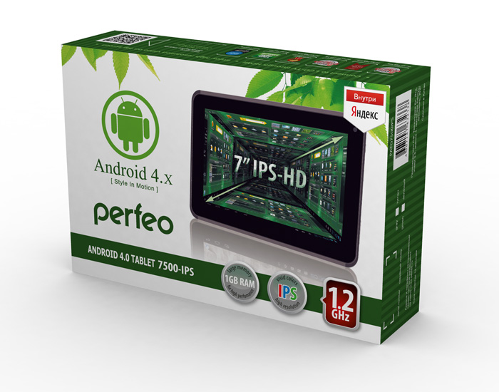 Perfeo 7500-IPS: доступны Android 4.0-планшет с IPS-дисплеем
