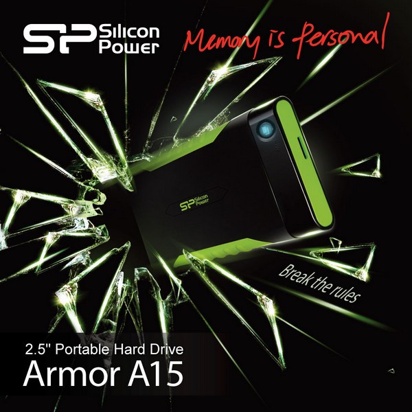 Silicon Power выпускает новый портативный жесткий диск Armor A15  с особой защитой от ударов