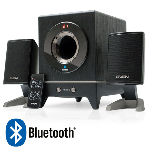 SVEN MS-350BL - мультимедийная акустика 2.1 с технологией Bluetooth