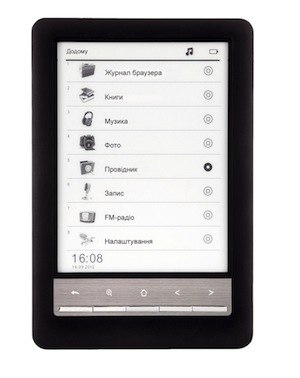PIPO D-09 black 6": электронная книга с FM-радио и E-ink экраном за  699 гривен