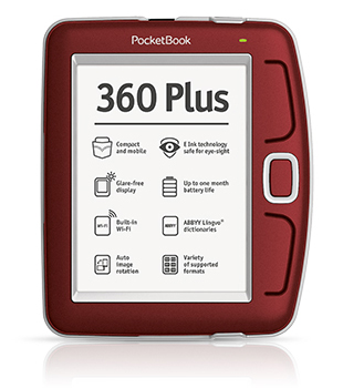 PocketBook анонсировал ридер PocketBook 360 Plus New в красном цвете