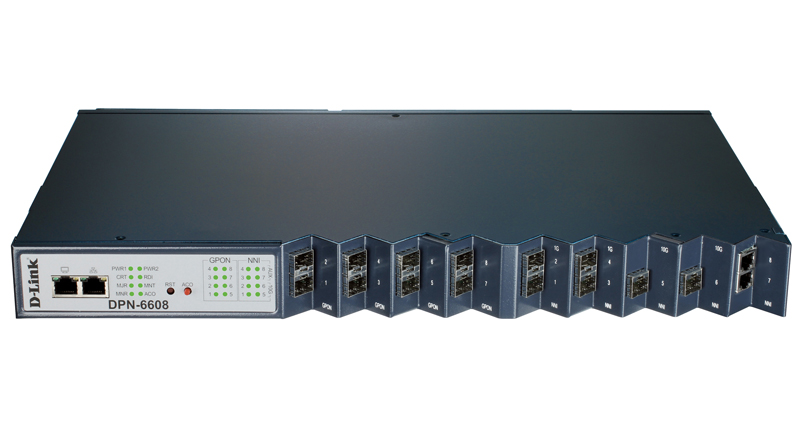 D-Link представила коммутатор  OLT DPN-6608 с поддержкой технологии GPON